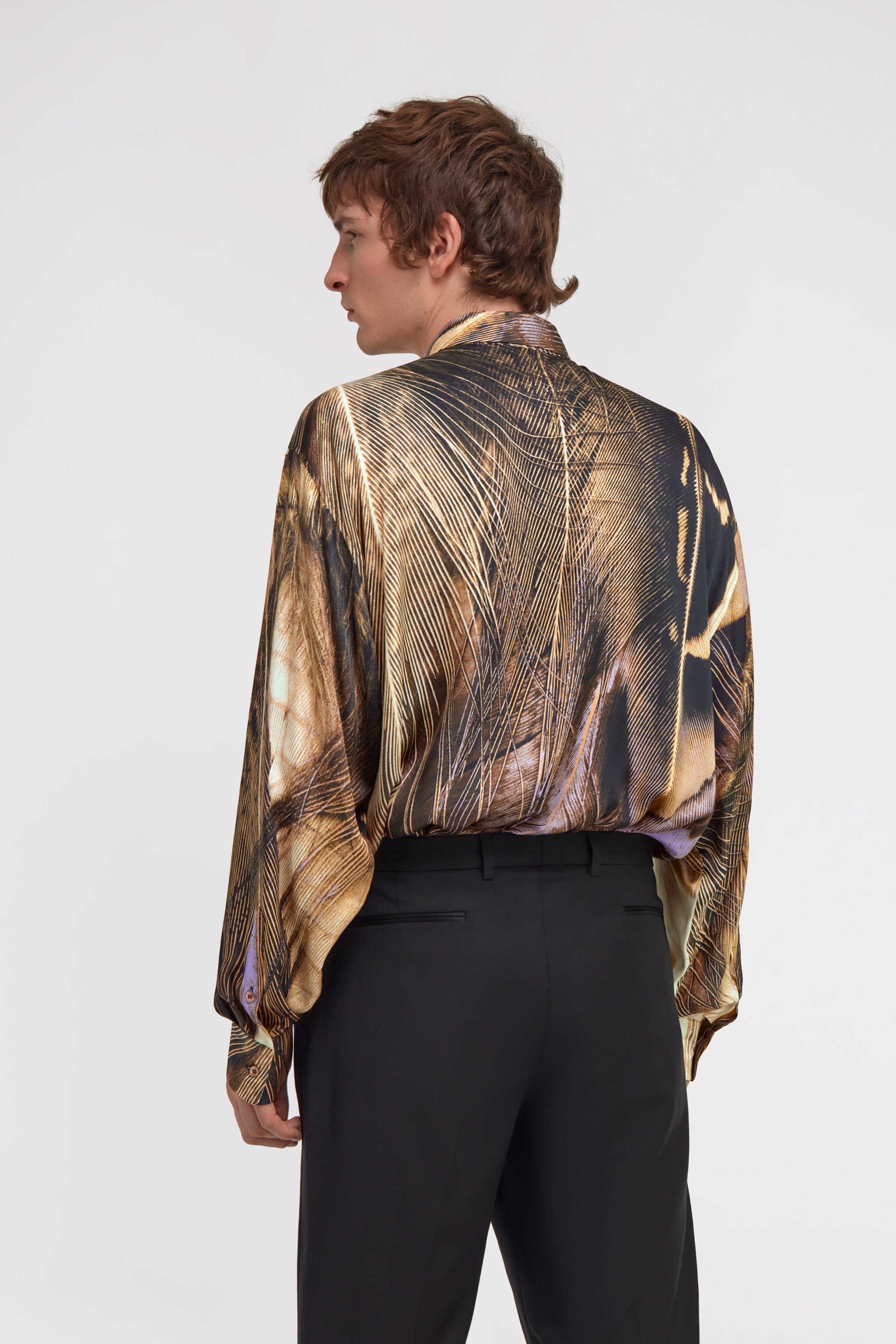 RC Camisa oversize con estampado Savage Marrón SMT720-6DL73
