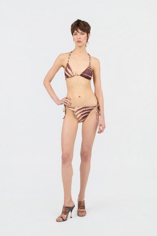 JC Natural Barb Print Bikini 751 BEIGE + 709 MARR WFM032-WF751