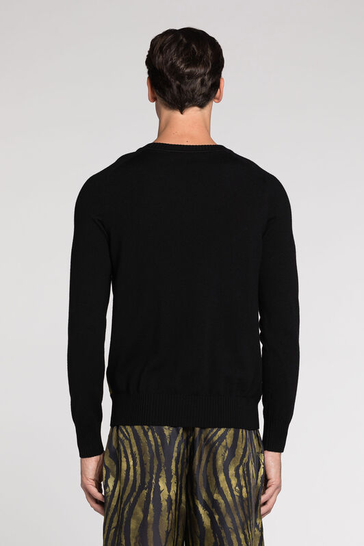 RC Freedom-Print Panelled Sweater Dark green/Black RRM622-MW001