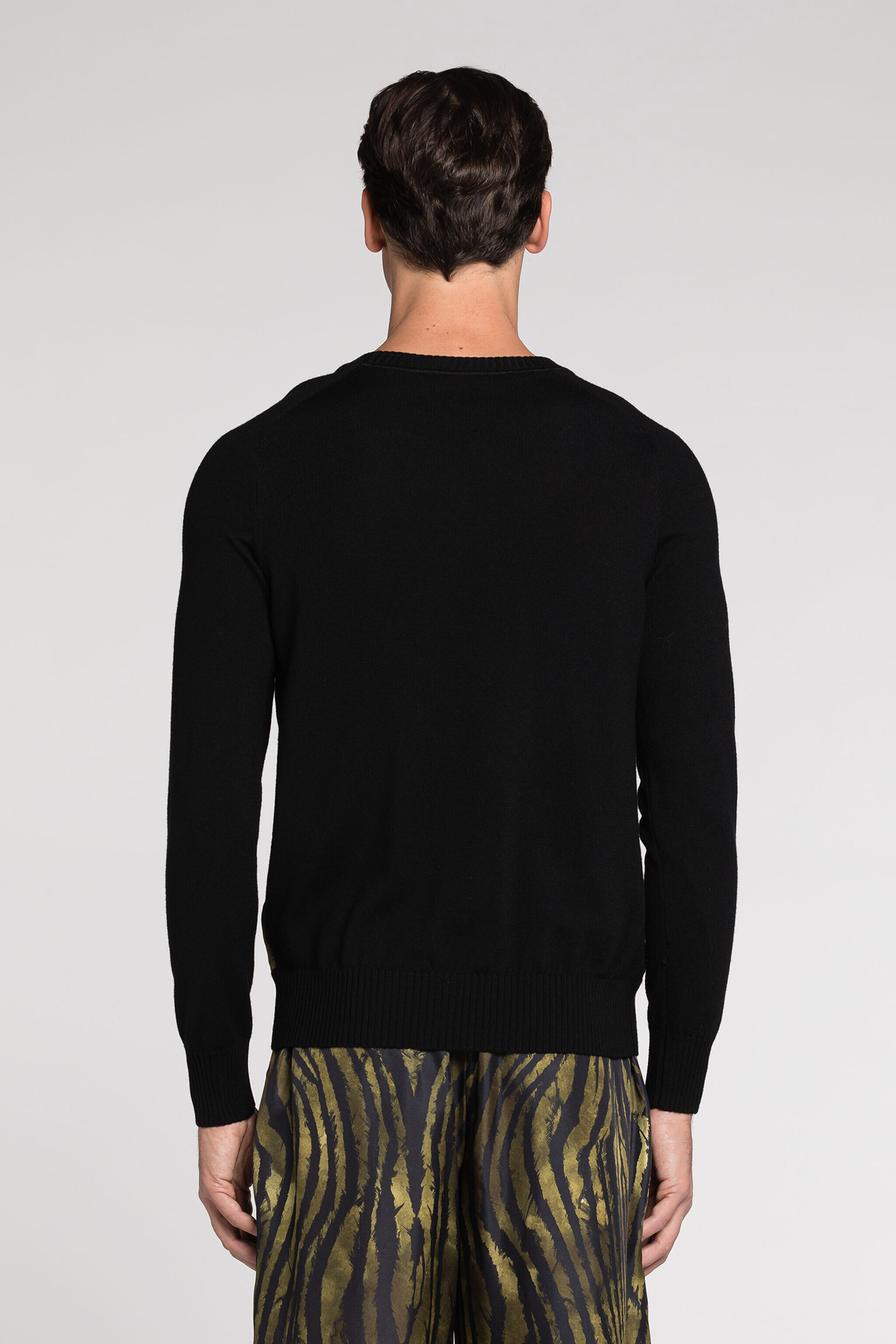 RC Freedom-Print Panelled Sweater Dark green/Black RRM622-MW001