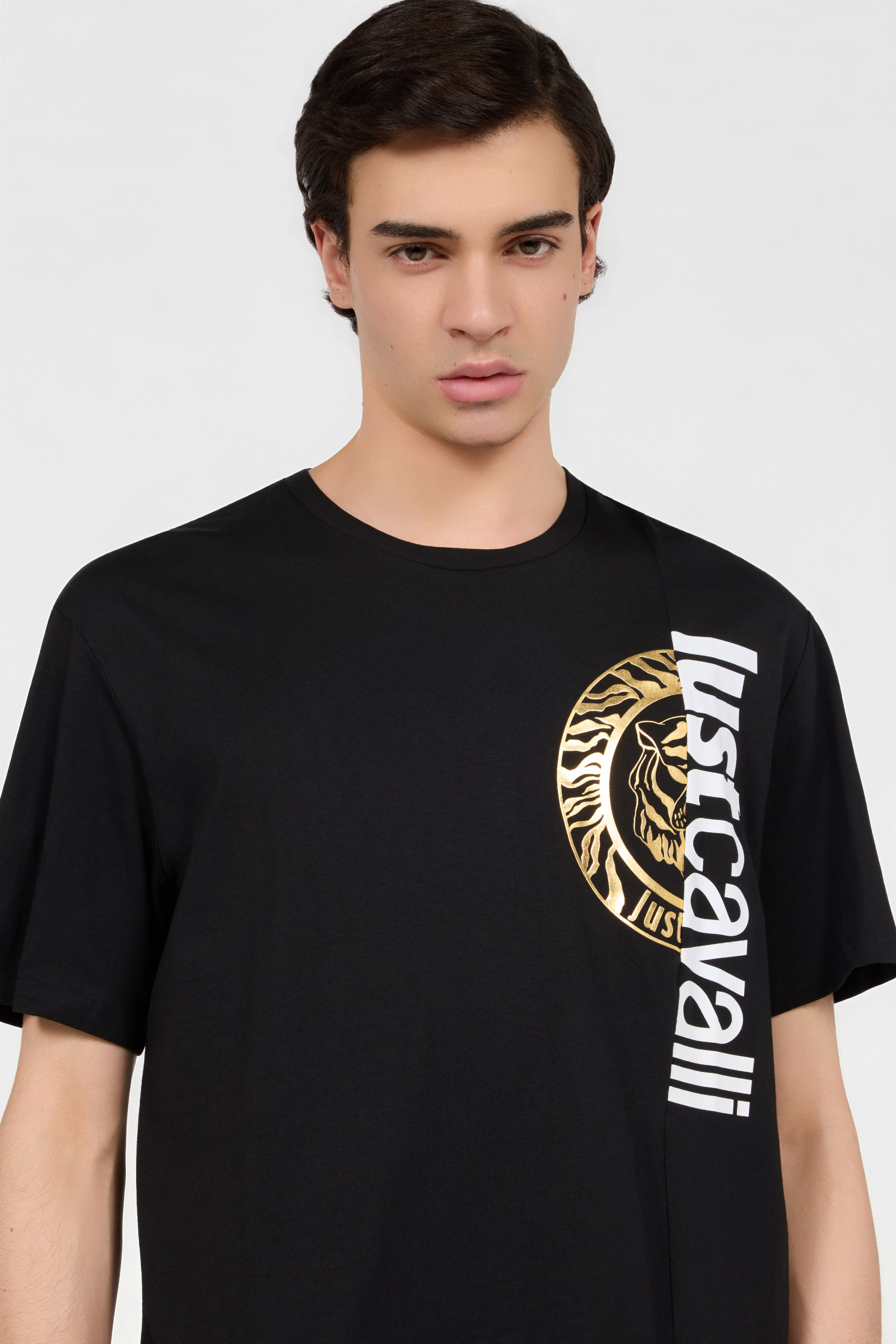JC Black T-Shirt with Logo BLACK Q61256-Q0159
