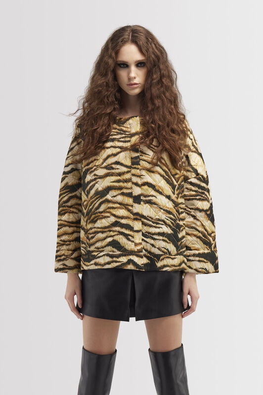 RC Jacket with Tiger print Light Brown RKT400-RYH26