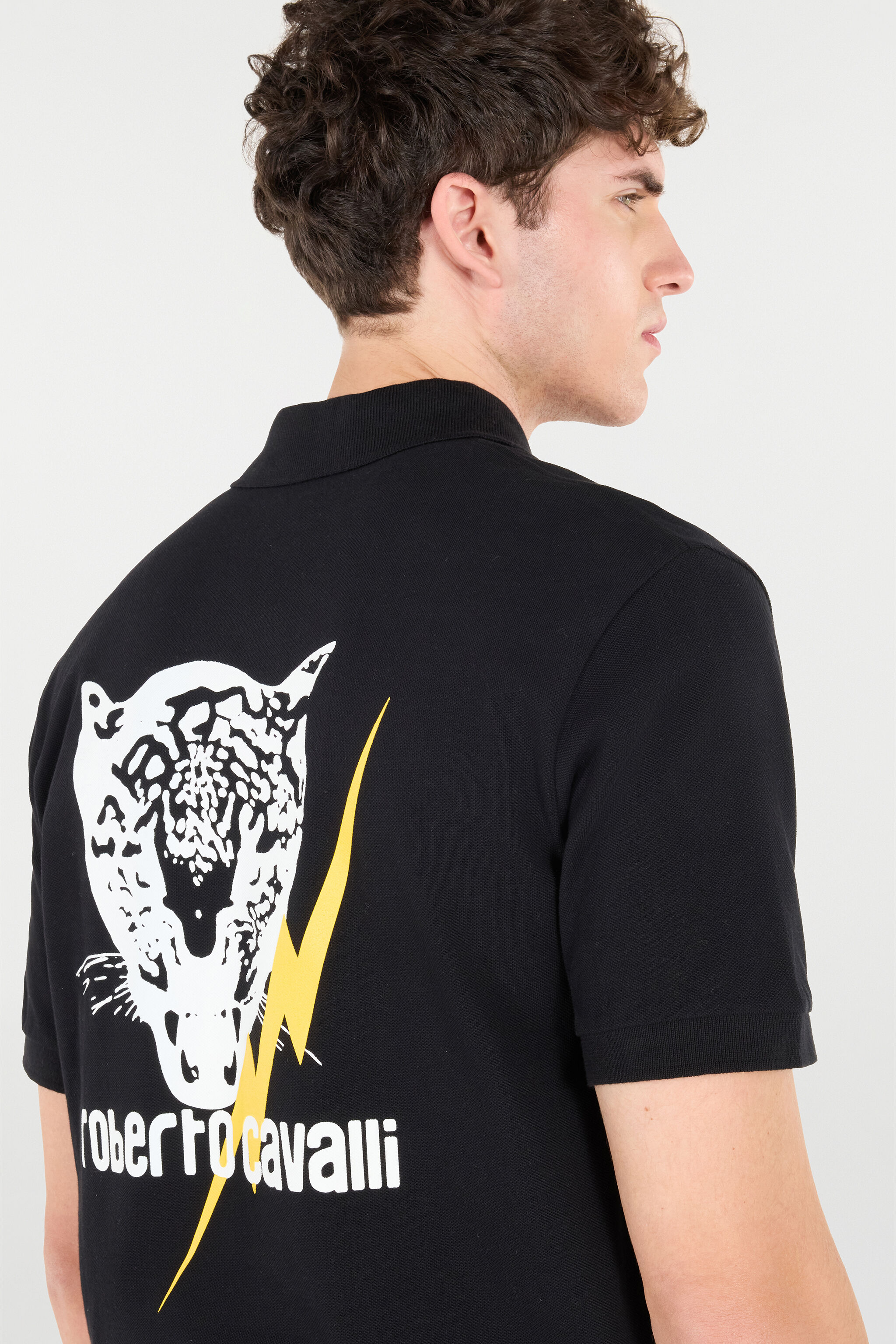 RC Poloshirt Mit Print Und Logo Schwarz POT64D-KB001