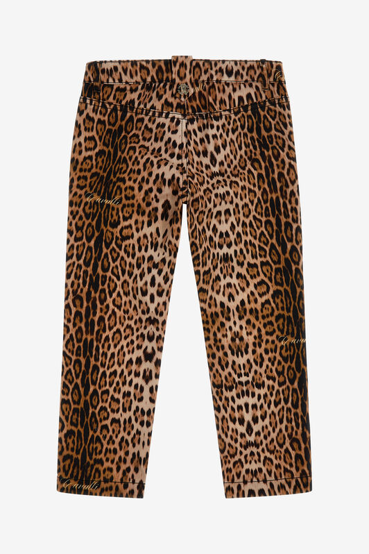JU Jaguar Skin print pants Light brown SJT225-6SF65