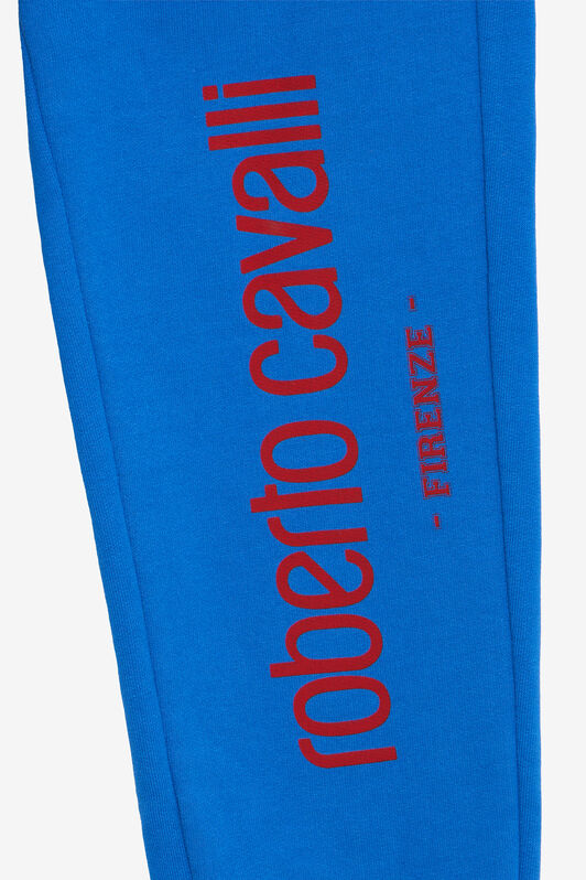 JU Cobalt Blue Track Pants with Logo COBALT BLUE VJT20B-CF050