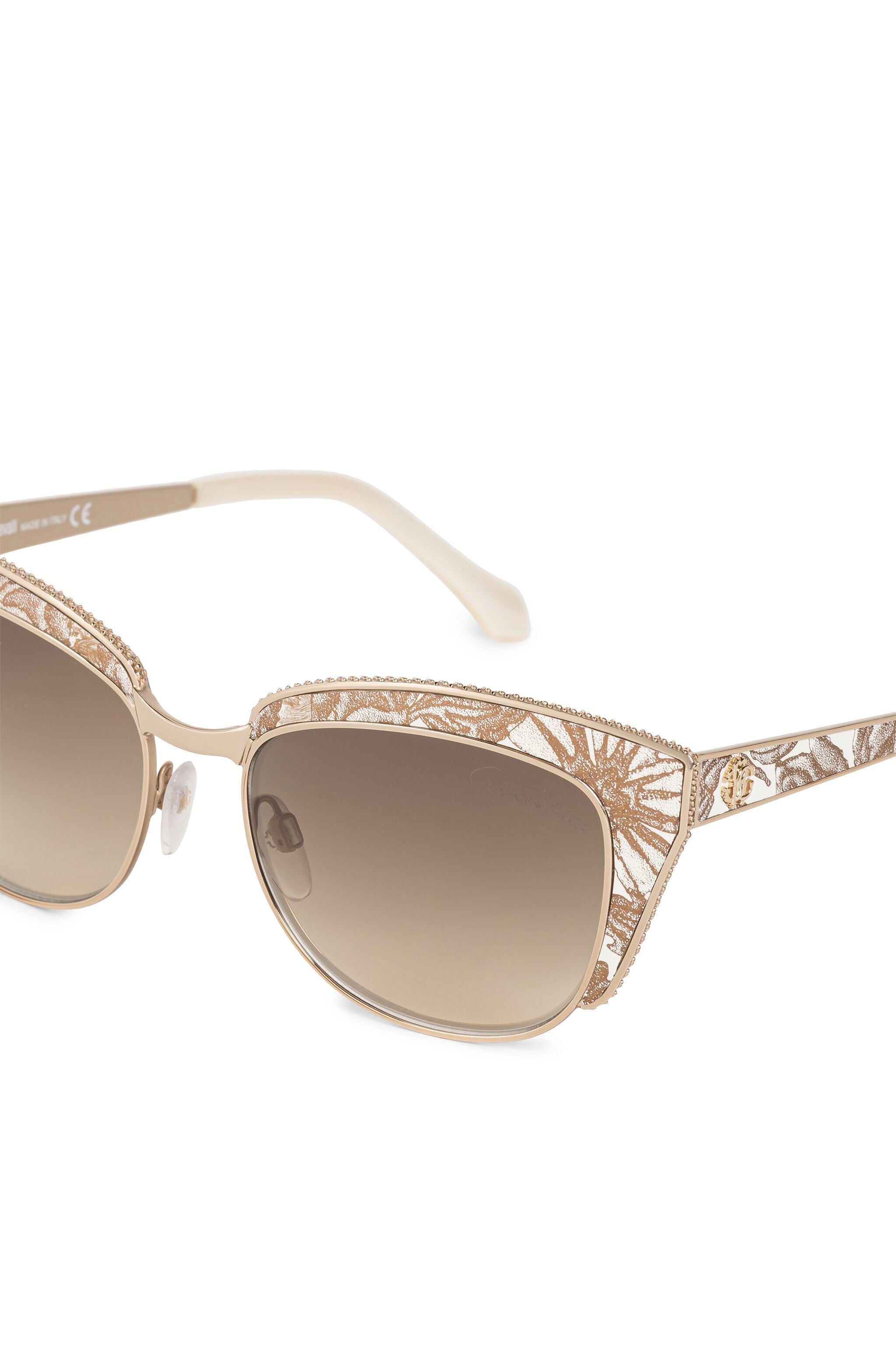 RC Python-Print Cat-Eye Sunglasses SHINY ROSE GOLD / BR BWLMAQ-IMAAE