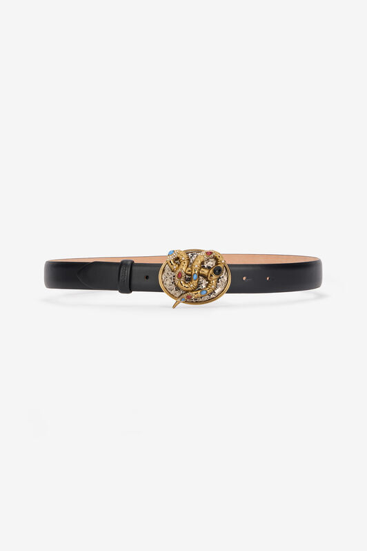 RC Slim Belt with Snake Buckle RC Slim Belt with Snake Buckle Black VKC002-PZ796