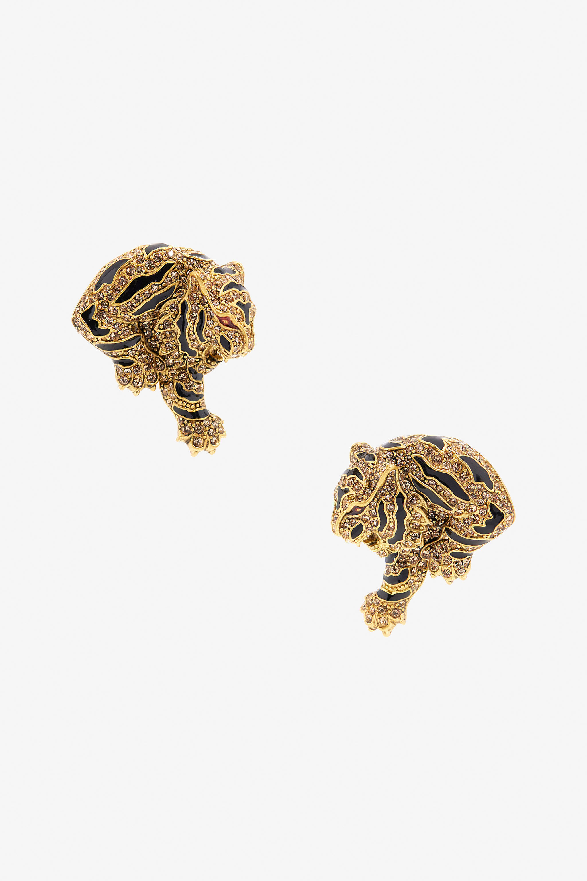 RC Pendientes de tigre dorados Oro TKG019-AM061