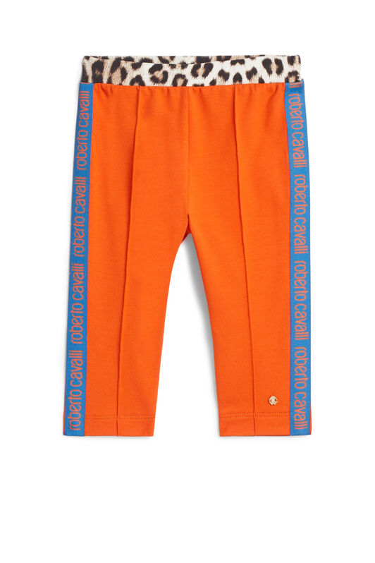 JU Bas de survêtement à logo ORANGE IJT226-CF042