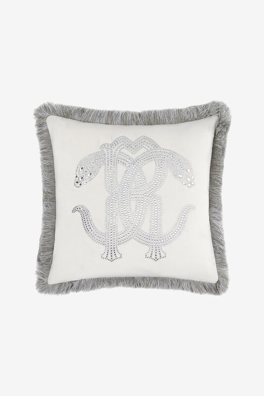 HO Cushion Crystal Snakes 40x40 White RALM38-IM038