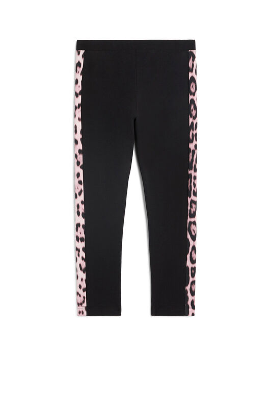 JU Animalier print panel leggings BLACK JJT218-JV025