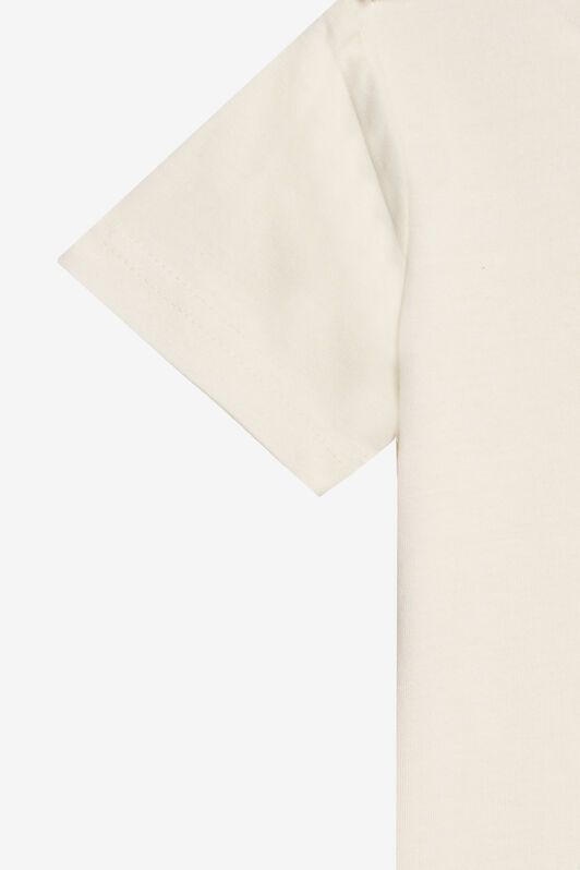 JC ElfenbeinfarbenEs T-Shirt mit Print und Logo IVORY PRISTINE WFT61U-5B006