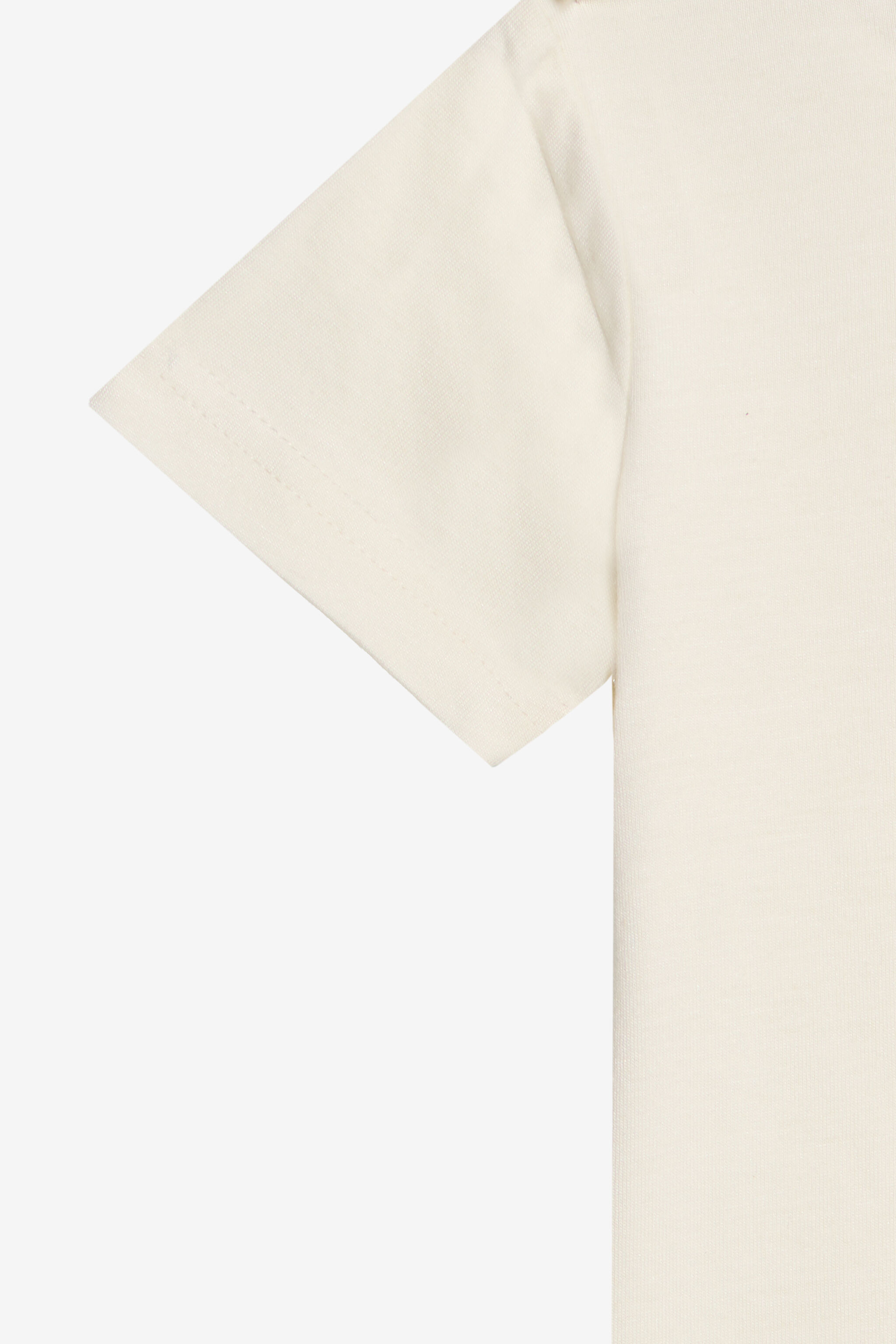 JC ElfenbeinfarbenEs T-Shirt mit Print und Logo IVORY PRISTINE WFT61U-5B006