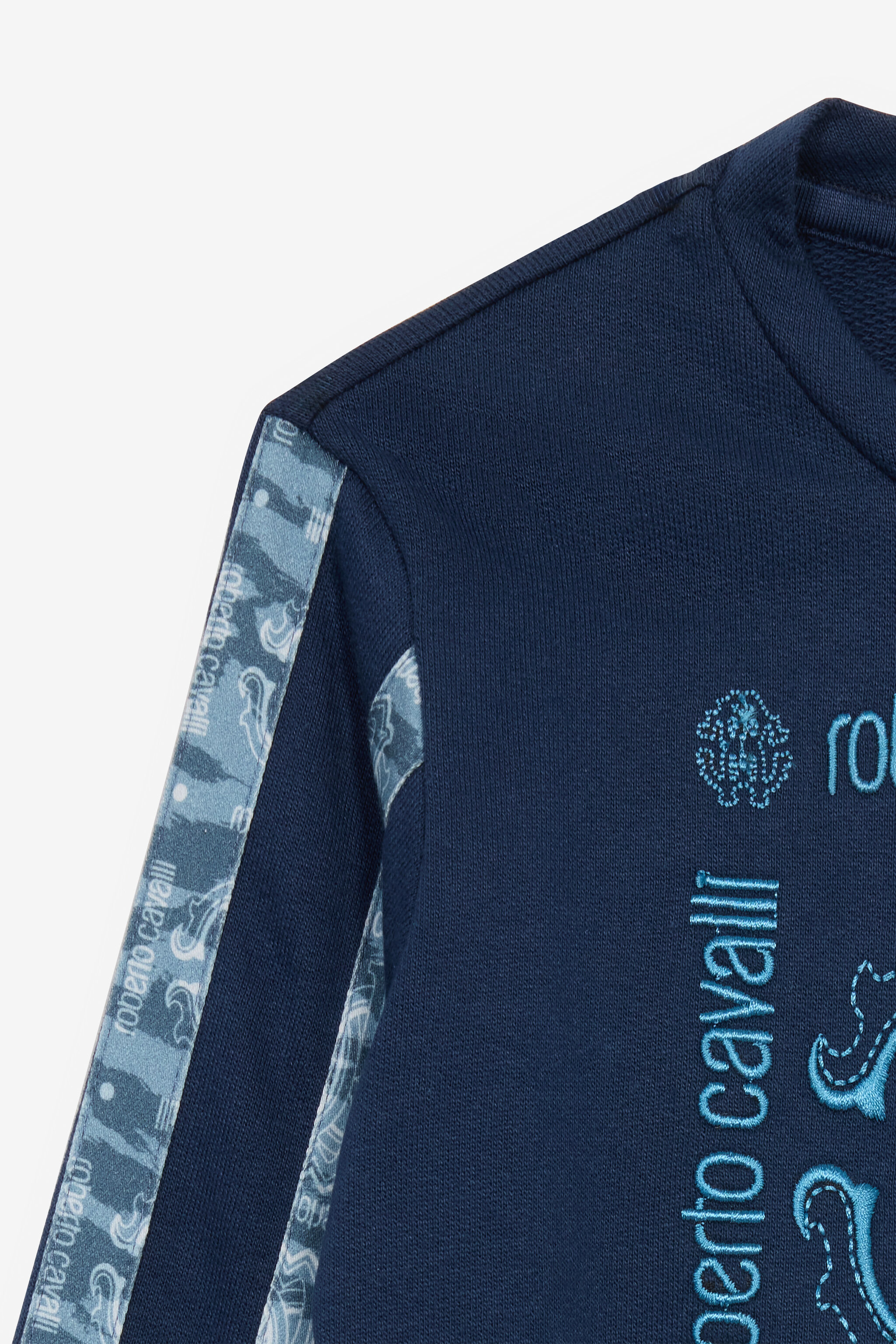 JU Sweatshirt Mit Monogramm Und Logo Dunkelblau UJT670-CF050