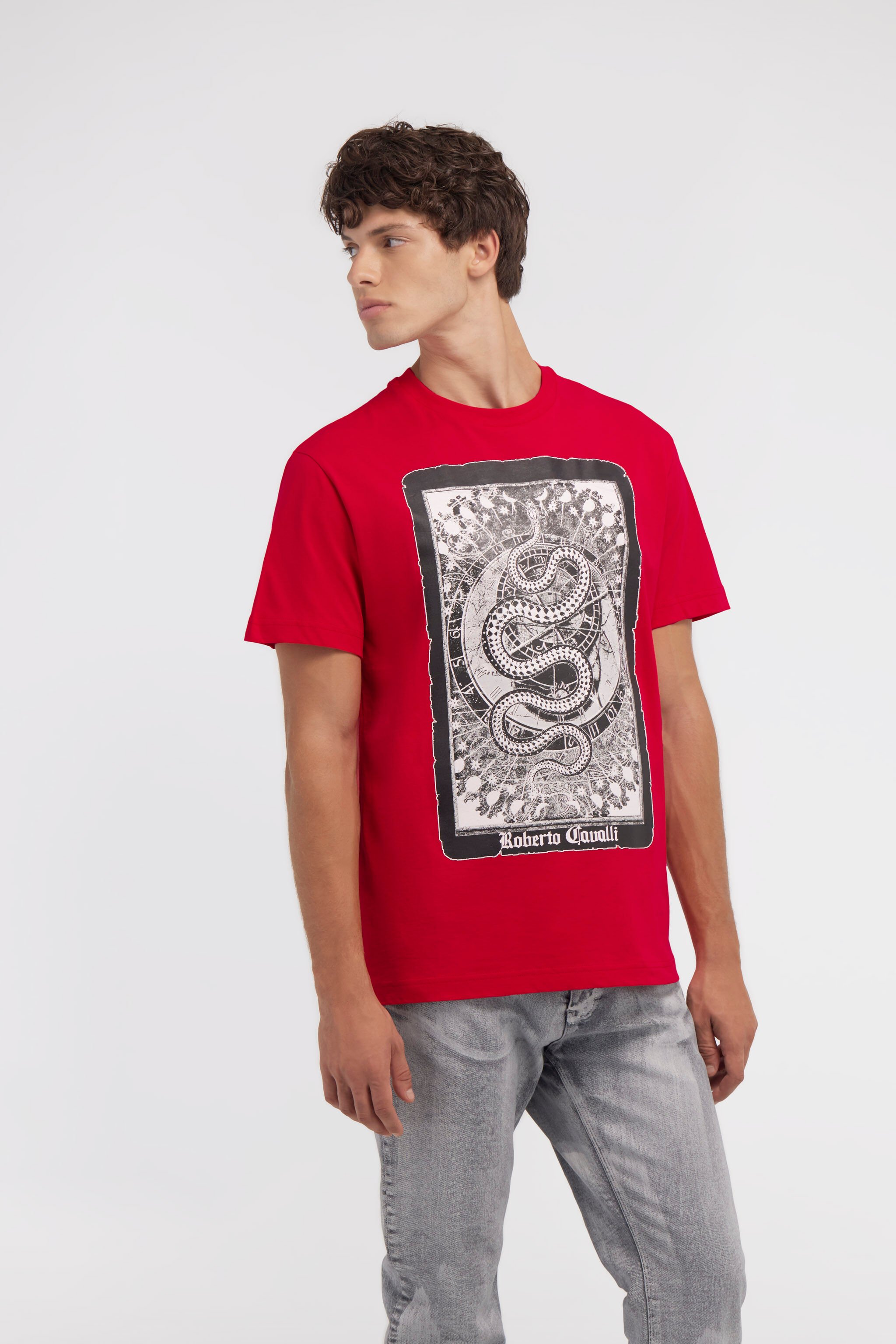 RC T-shirt with Snake print Red NOT60F-JD060