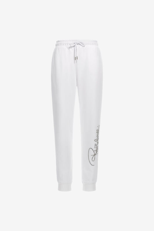 RC Pantaloni sportivi con firma Bianco NOT22B-CF052