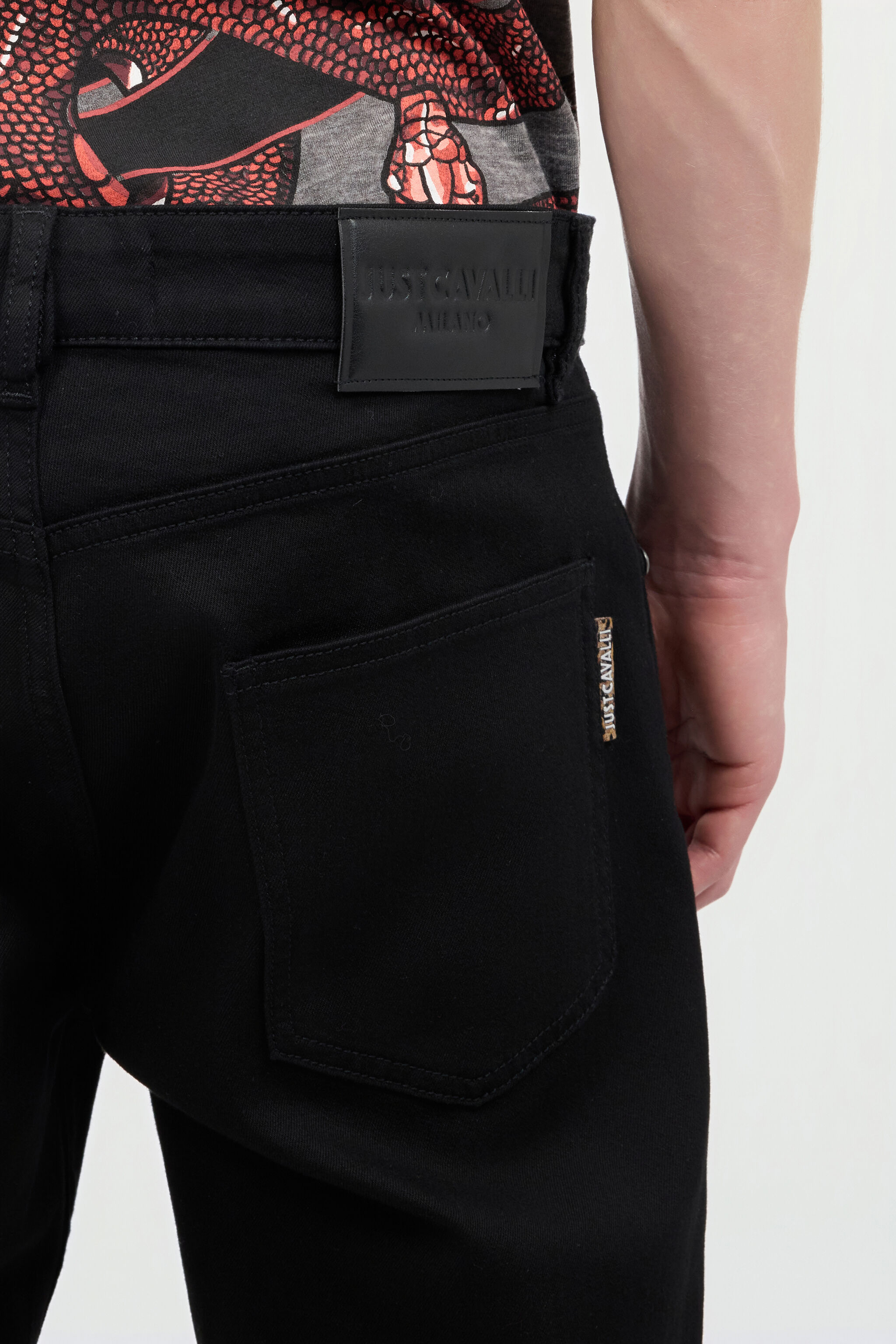 JC Pantalon Avec Détails À Logo Noir UFJ006-UF026