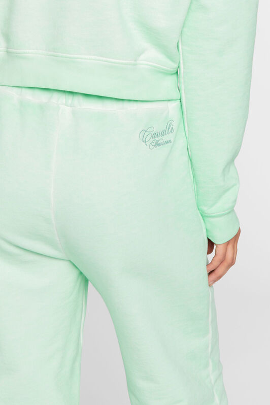 RC Animalier Patchwork-Print Appliqué Sweatpants Light green OKT25E-CF050