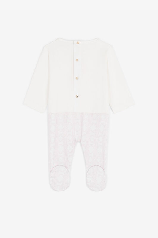 JU RC Monogram-Embroidered Babygrow Set Pink RJT838-JD001
