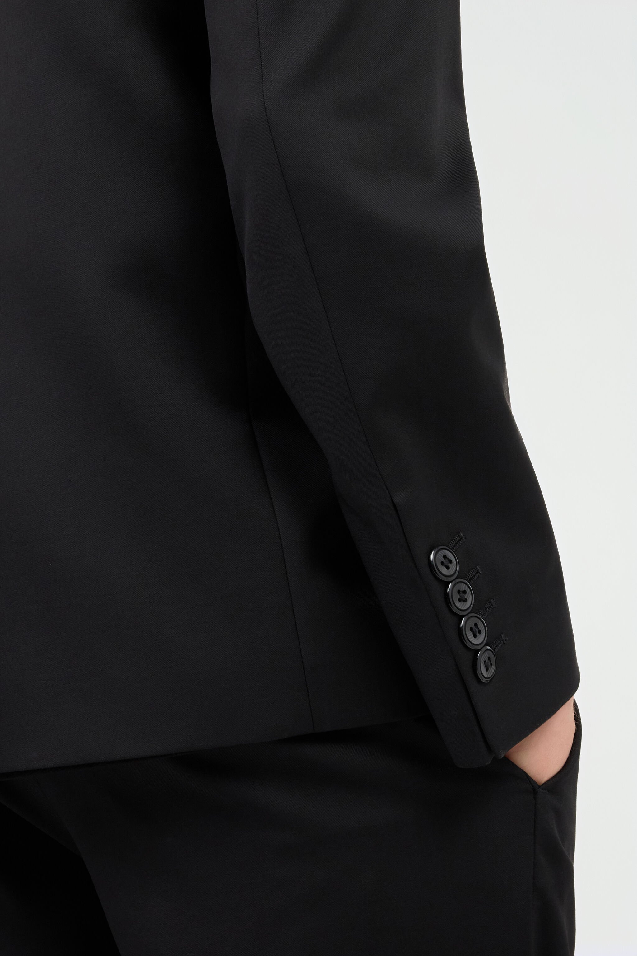 RC Blazer in Lana Nero con Monogram RC RC Blazer in Lana Nero con Monogram RC NERO 191101 PST40U-WP064