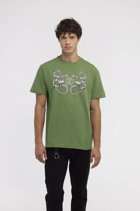 RC T-shirt with Snake print Green NOT60O-JD060