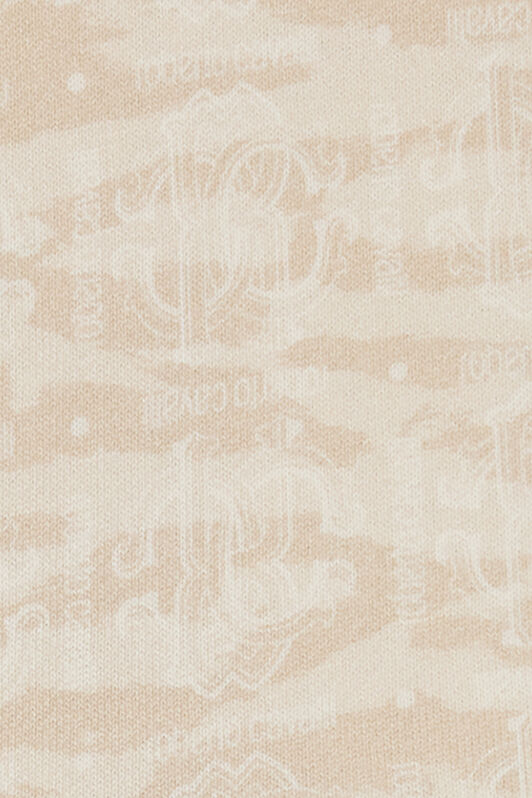 JU Felpa Stampa Tiger Skin E Monogram RC Avorio UJT665-5OO44