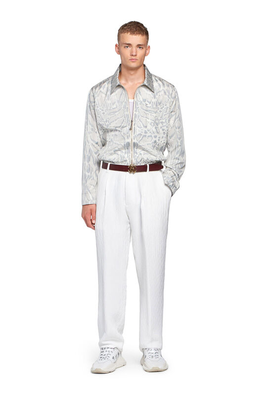 RC Off white lynx printed jacket NATURAL/OFF WHITE IMT802-7GR13