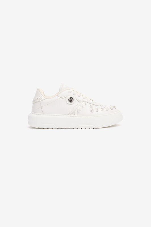 RC Sneakers With Embossed Inserts White UKS035-PZ590
