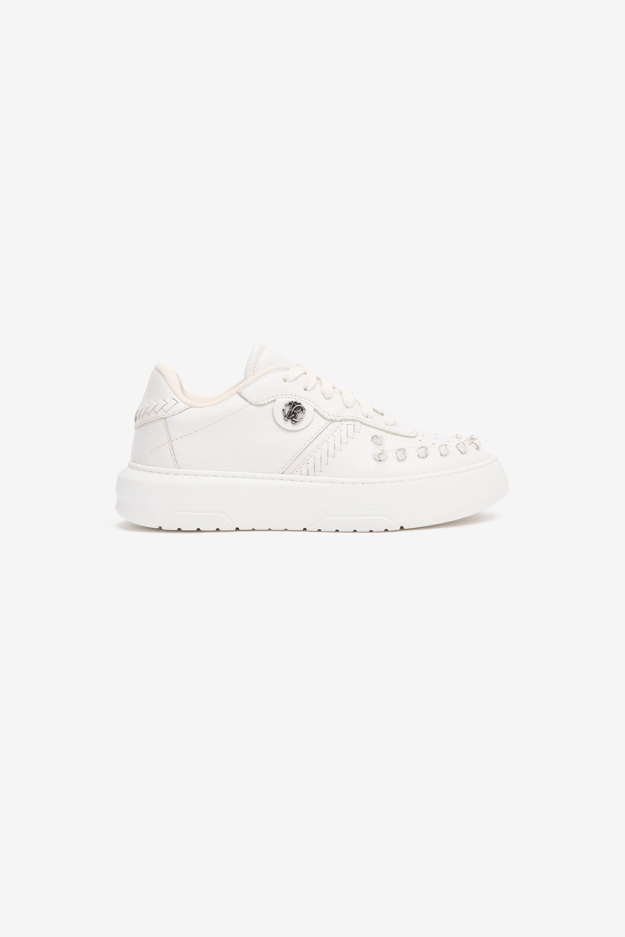 RC Sneakers With Embossed Inserts White UKS035-PZ590