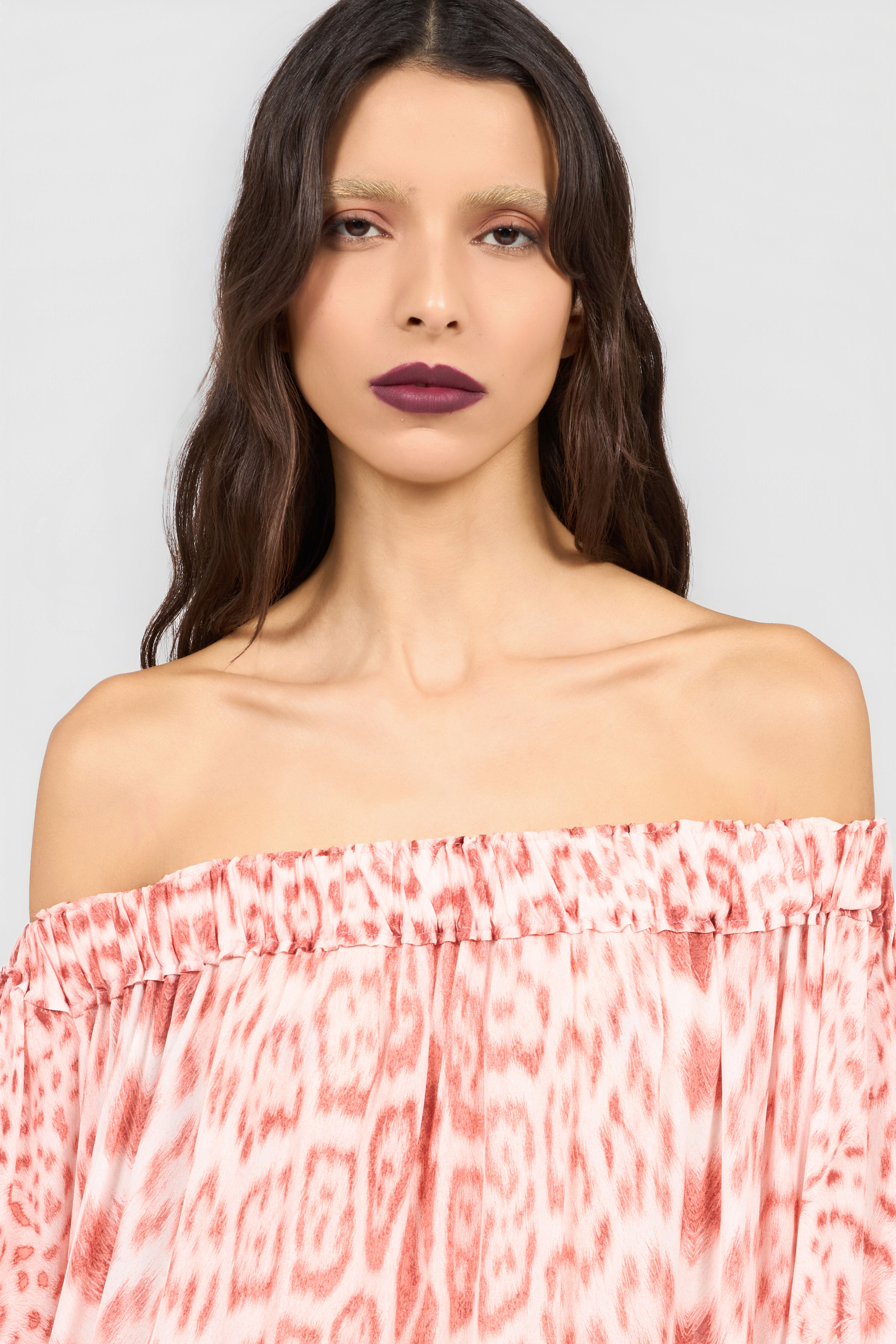 RC Jaguar Pink Print Mini Dress PINK XQT106-7HT23