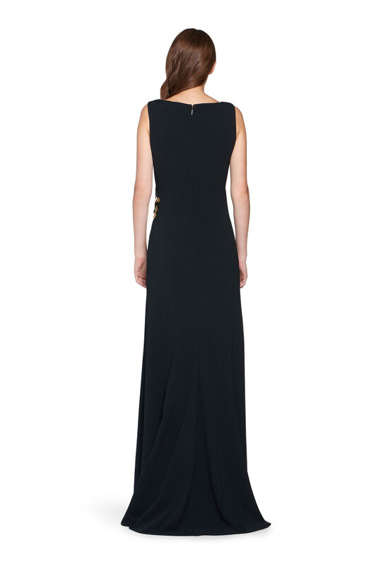 RC Mirror Snake Embellished Gown BLACK IQR918-HR005