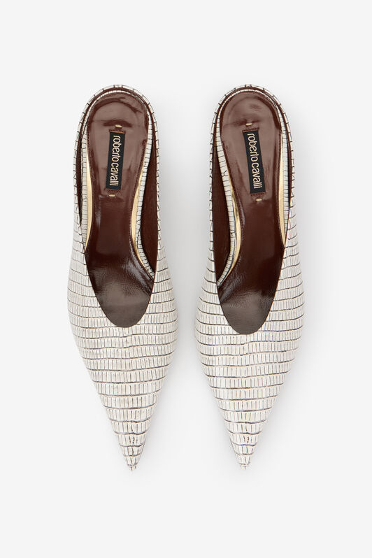 RC White Serpentine Mules BONE WKS003-PZ119