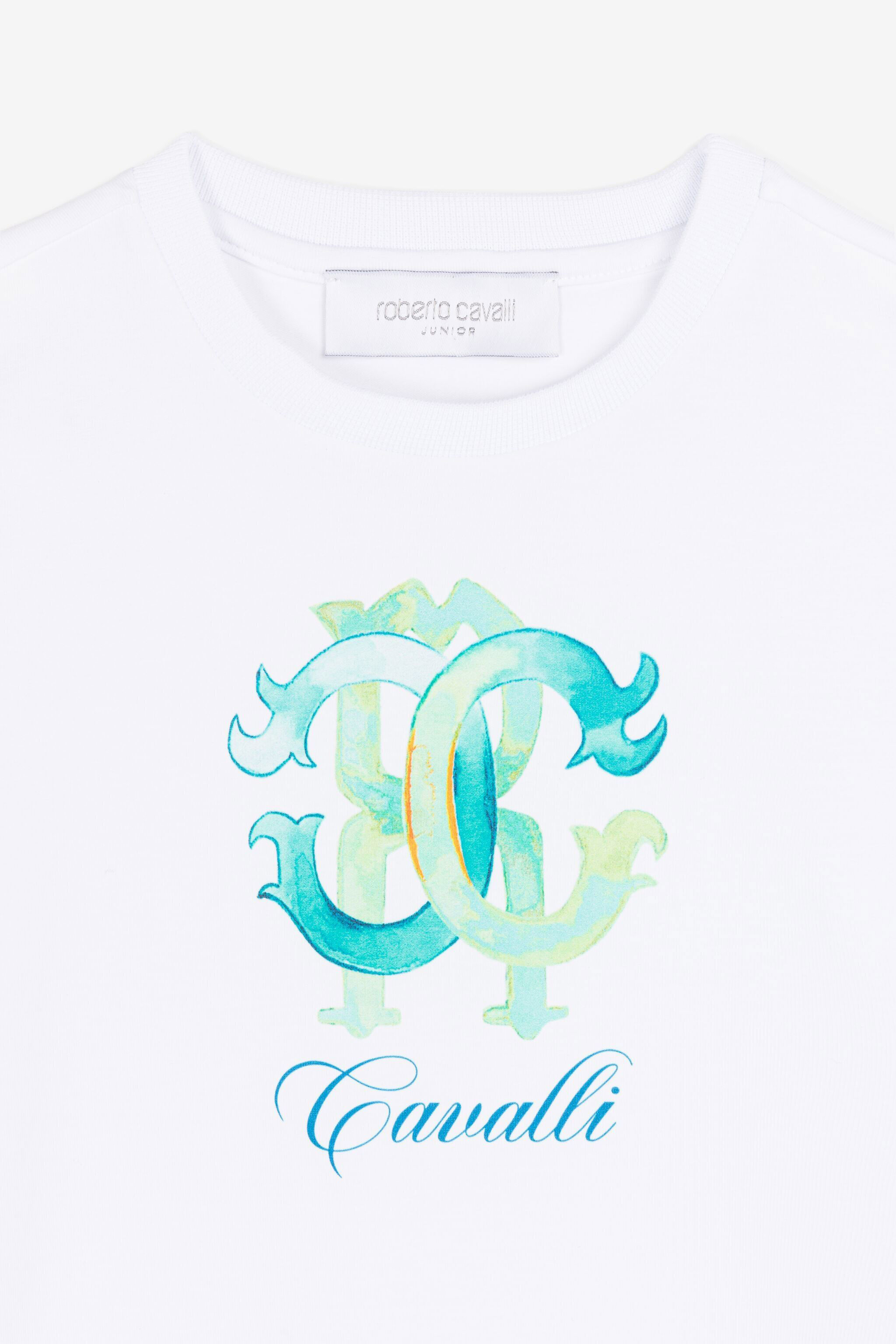 JU T-Shirt mit Logo-Print Optical white QJT682-JV025