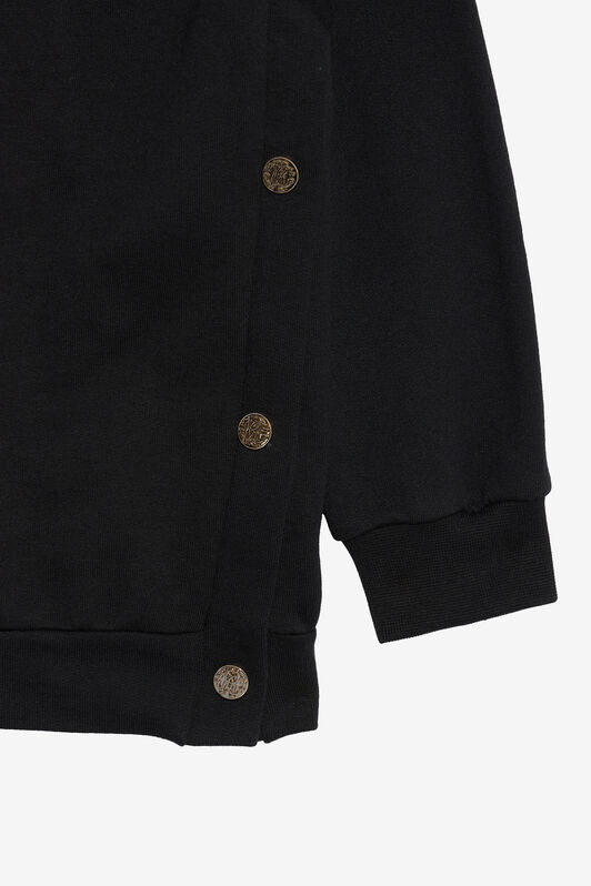 JU Black Sweatshirt with RC Monogram and Logo BLACK VJT69A-CF050