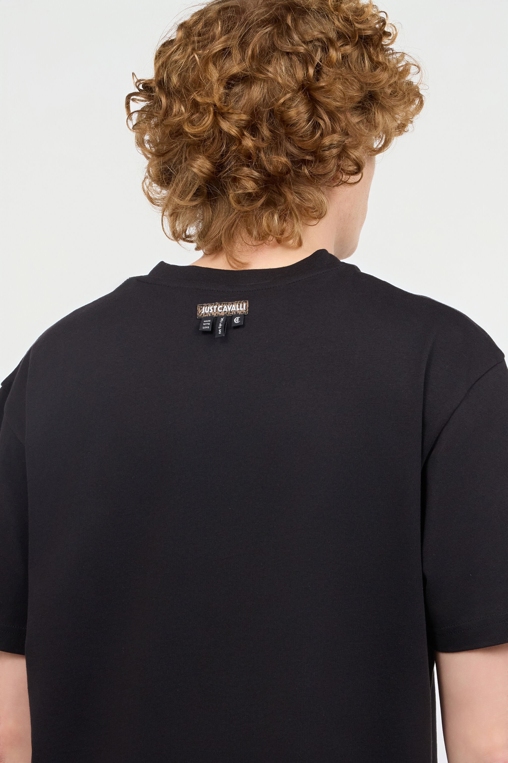 JC T-Shirt Avec Logo Assorti Noir UFT055-UF075