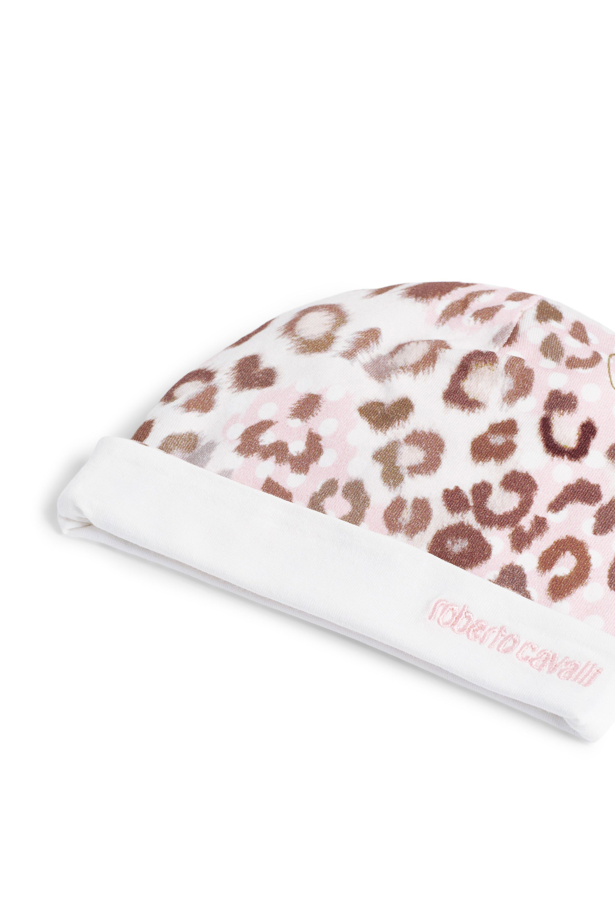 JU Ensemble grenouillère à motif jaguar BABYPINK/BEIGE/BROWN JJT801-JMR82