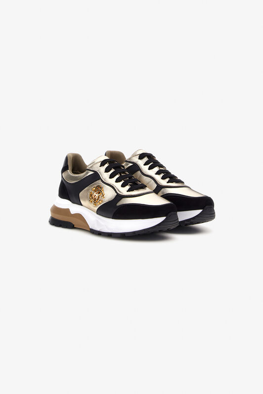 RC RC logo sneakers Negro/Oro NOS00D-PNO01
