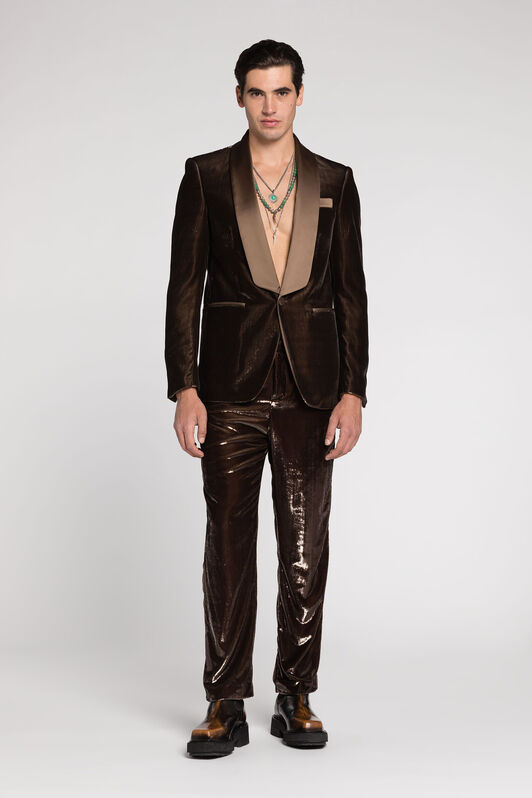 RC Single-Breasted Blazer Dark brown RRT450-8R010