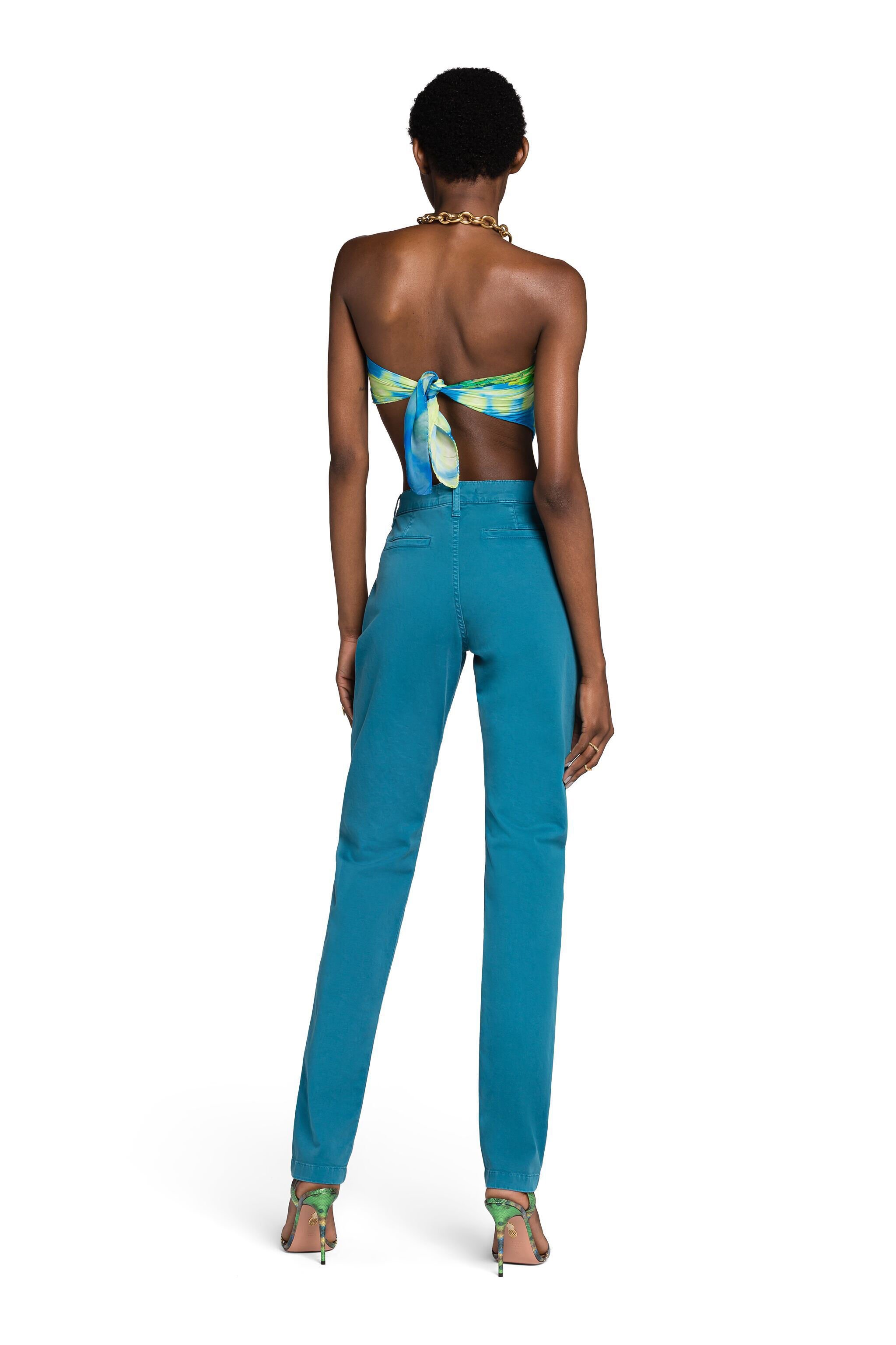 RC Skinny-Leg Trousers Bleu clair KOT20B-CE048