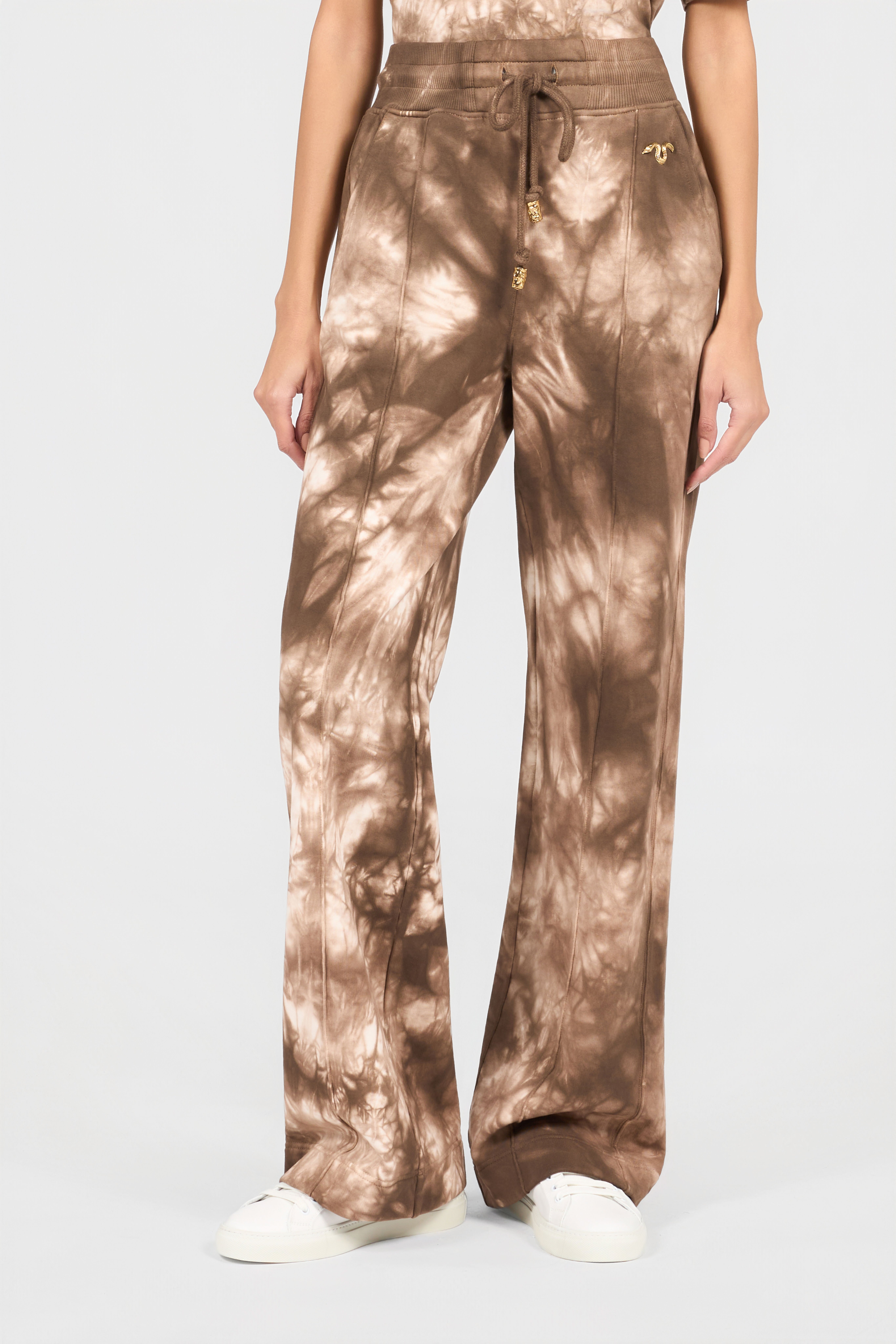 RC Tie Dye Flared Trousers NATURAL XQT20C-CF026