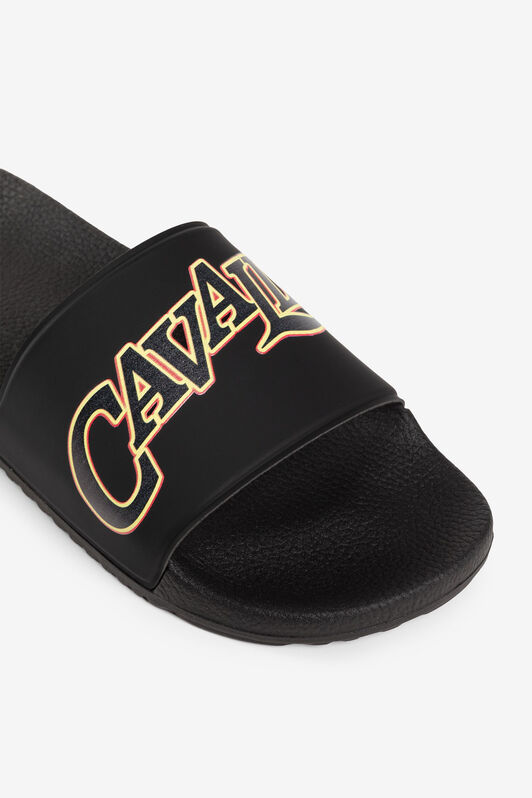 RC Sandalias con logo estampado Negro QRS018-PZG00