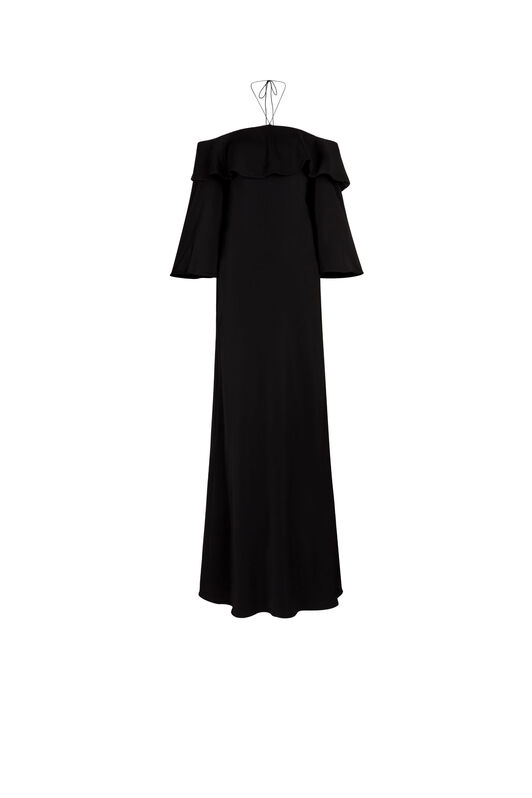 RC Ruffled Maxi Dress Black KOT10C-KZ001