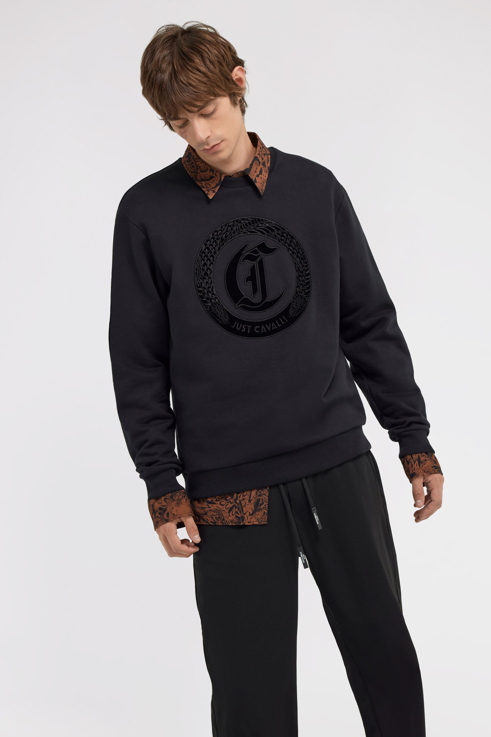 JC Just Cavalli Sweatshirt Black TFT052-TF069