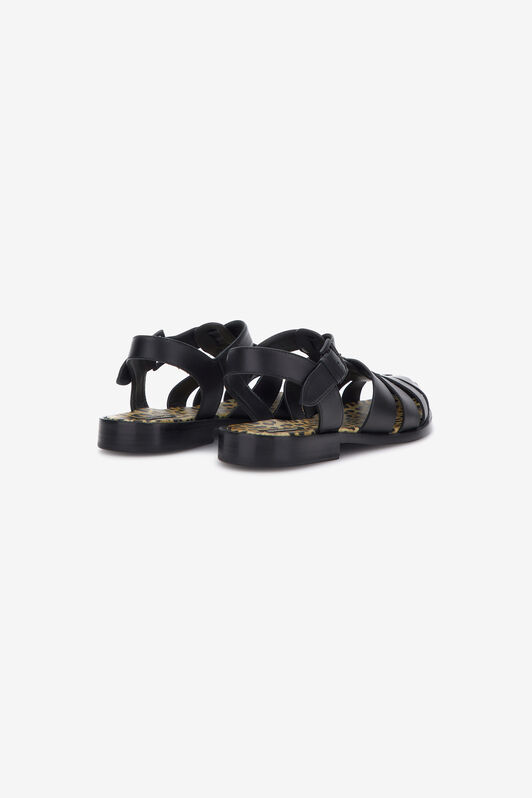 RC Flat sandals Black SRS027-PZA12