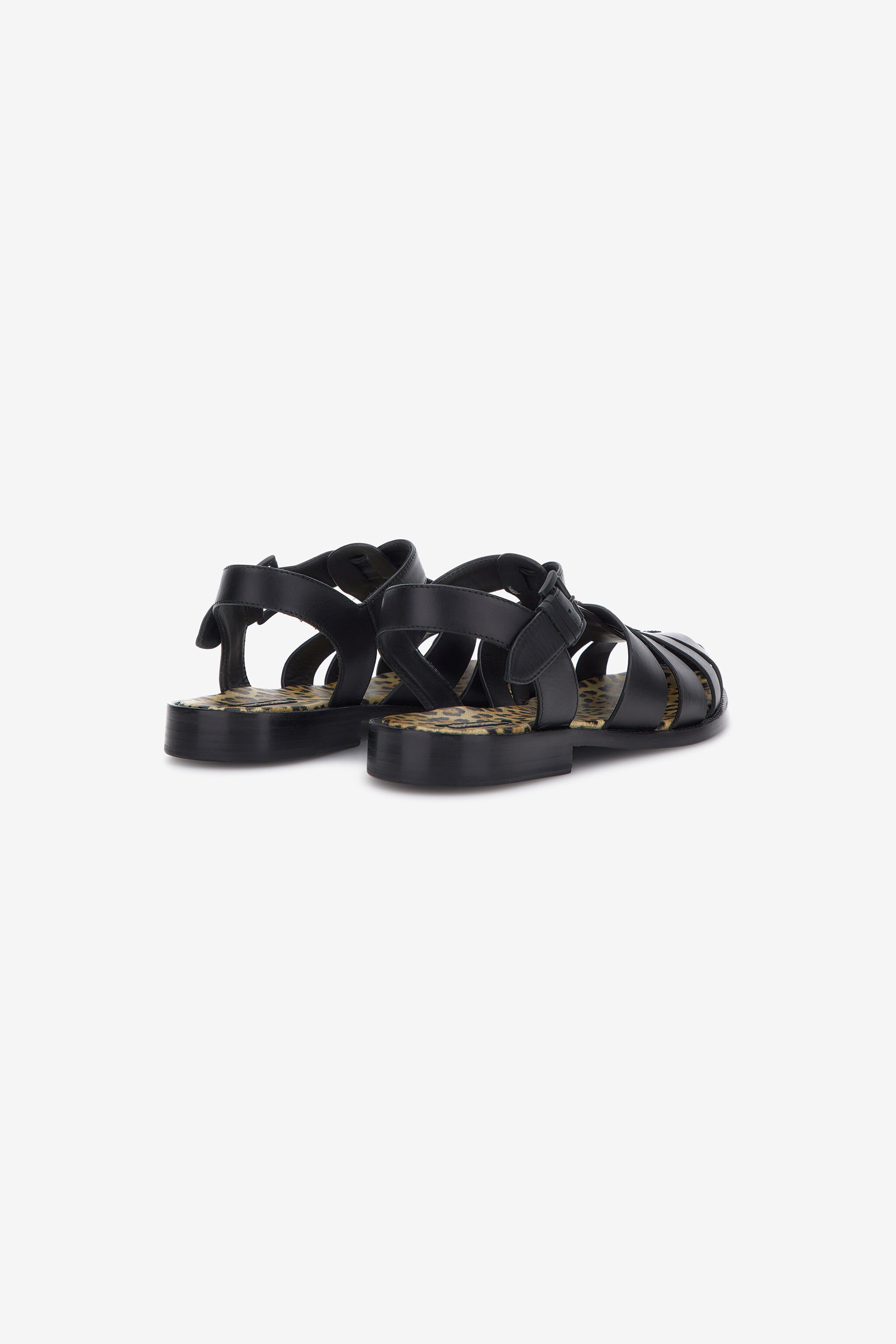 RC Flat sandals Black SRS027-PZA12