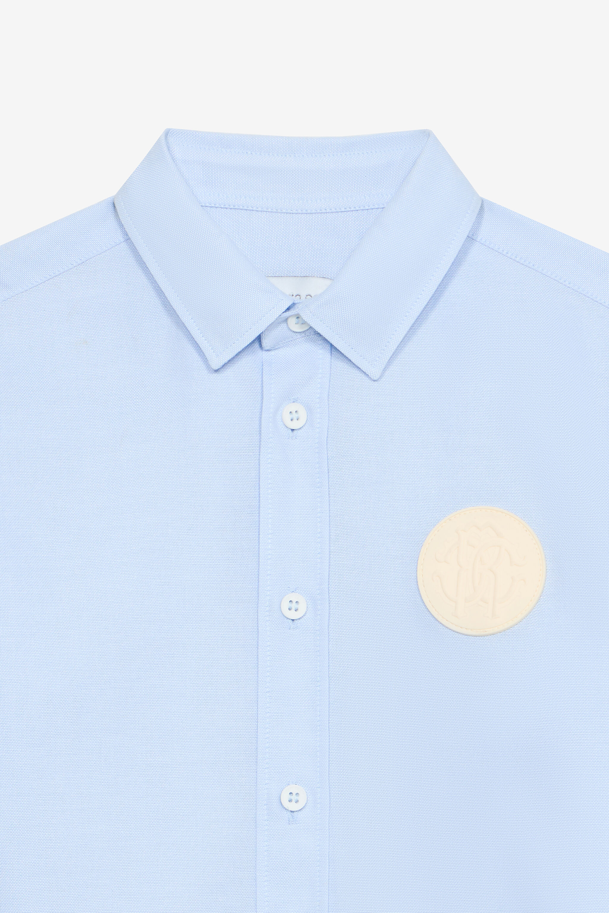 JU Hemd Mit Aufnäher Mit Dem Monogramm RC Hellblau UJT70C-FN053