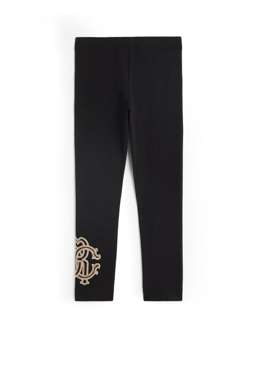 JU Legging noir à logo en sequins JU Legging noir à logo en sequins BLACK JJT221-JV025