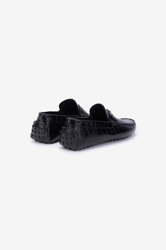 RC Mocassino In Pelle Stampa Cocco Nero RC Mocassino In Pelle Stampa Cocco Nero BLACK QOS00A-PZ577