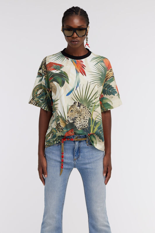 RC T-Shirt Mit Jungle-Print Grün SKT62B-3PI88