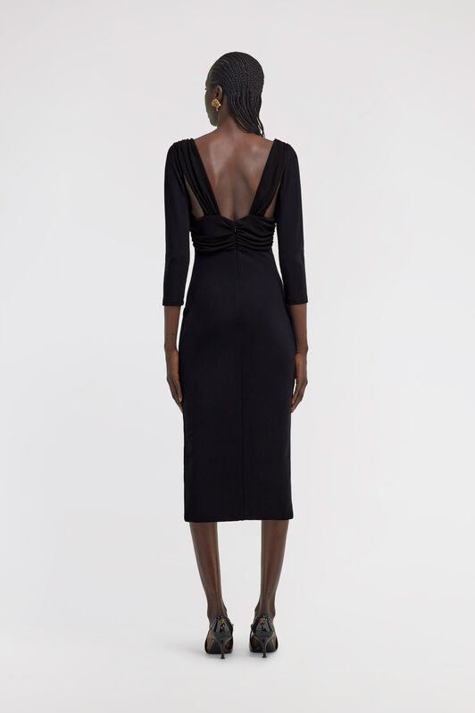 RC Vestido con detalle dorado Negro TKT139-JJ034